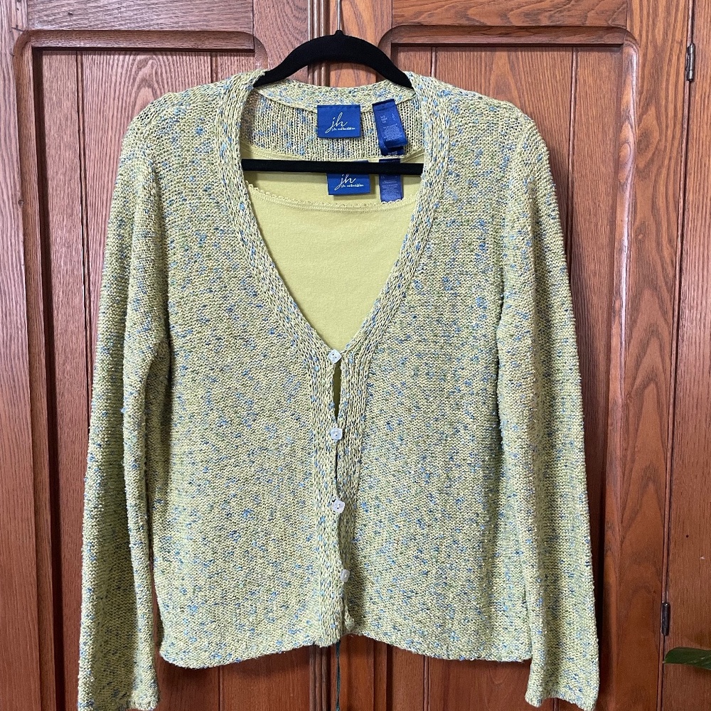 j.h. Collectibles cardigan and tank